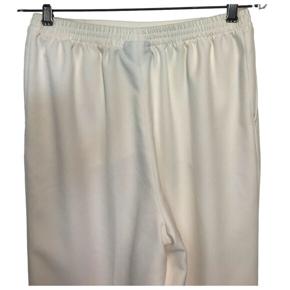 Koret Women’s Size 8 Ivory Pull On Elastic Waist Pants Pockets - Picture 4 of 6